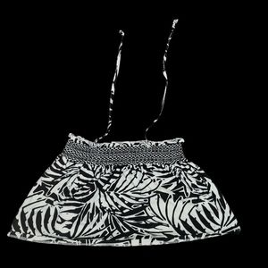 String Halter Crop Top